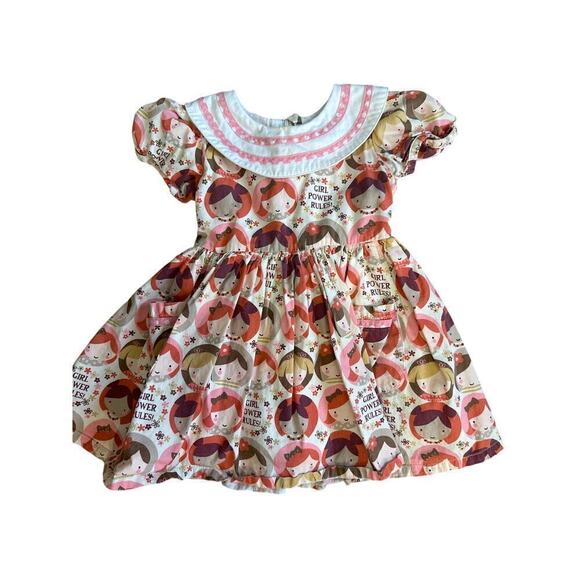 Little Miss Marmalade Girl Power Lottie Dress, little girl size 12-18 months - Picture 1 of 8